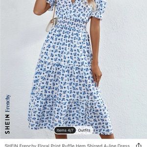 Brand new size L floral print dress from Shein. Kept in original packaging.